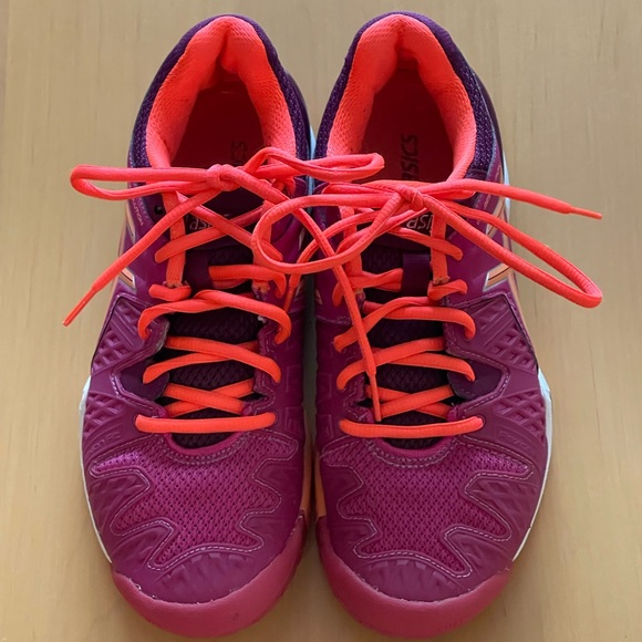 ASICS - Women's Vibrant Purple and Orange Athletic Shoes